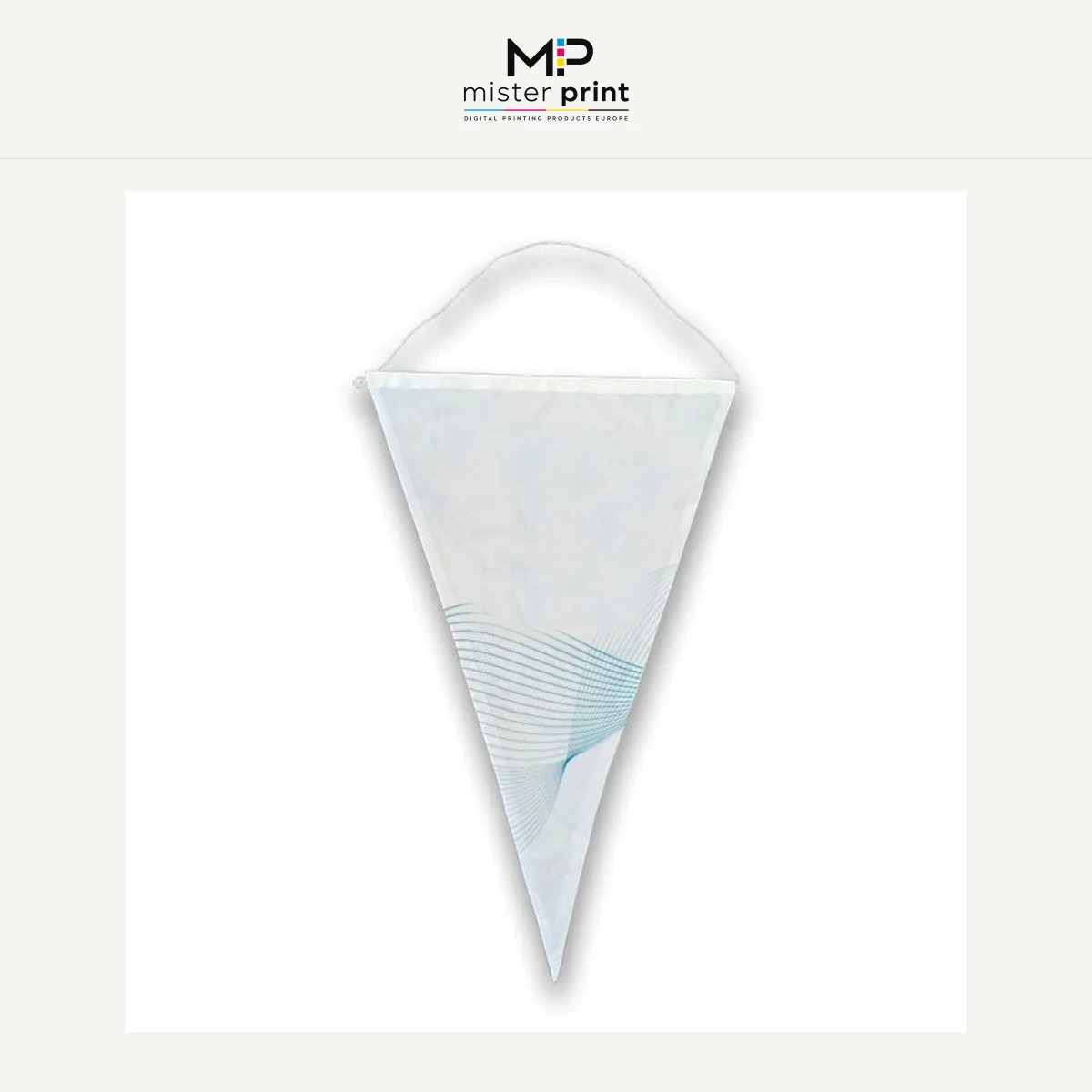 Large format 2-sided pennant/flag – EXPRESS
