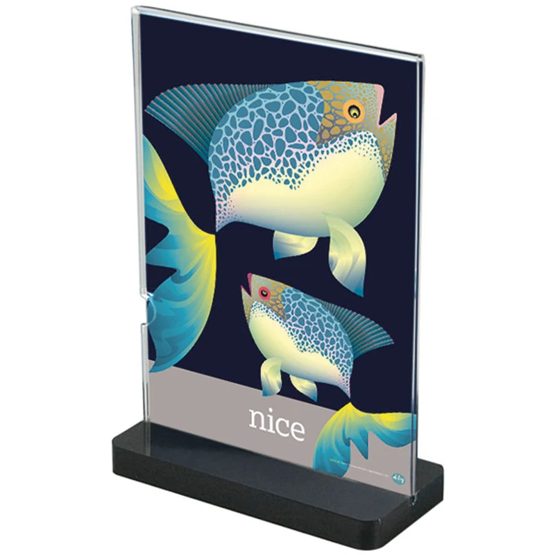 Black lower menu holder, acrylic