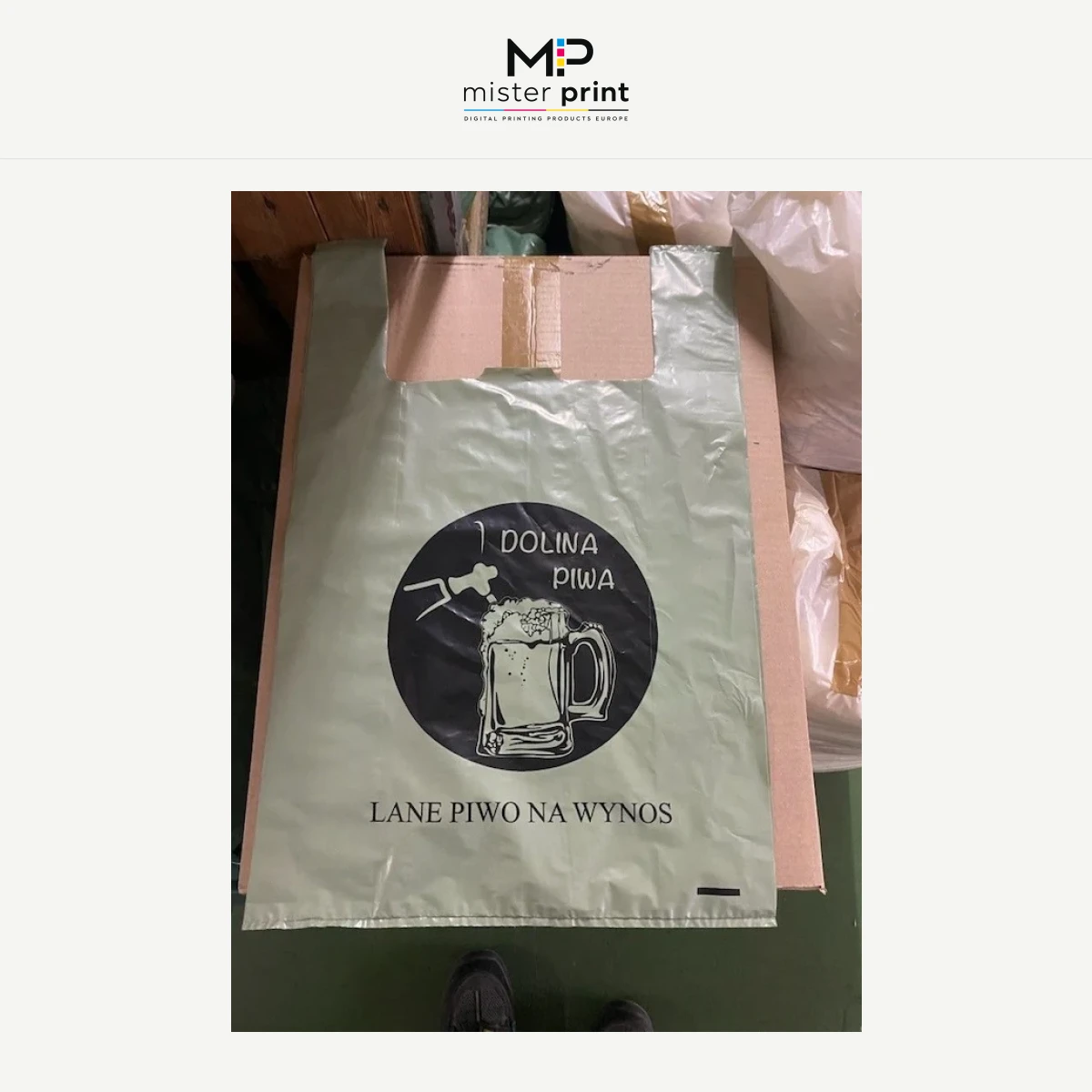 Custom T-shirt plastic bags