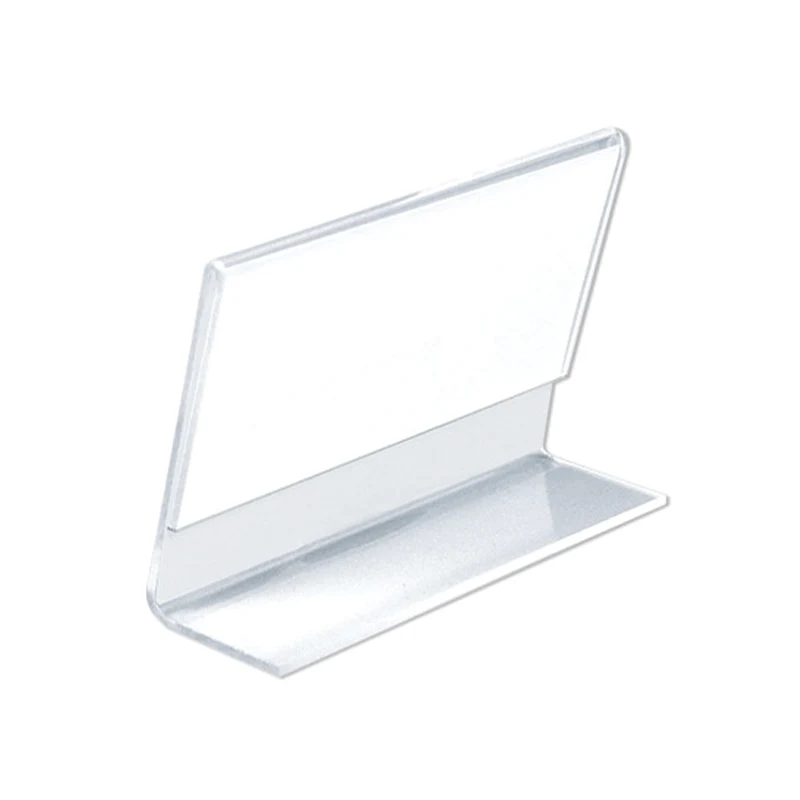 Horizontal L-shaped menu holder