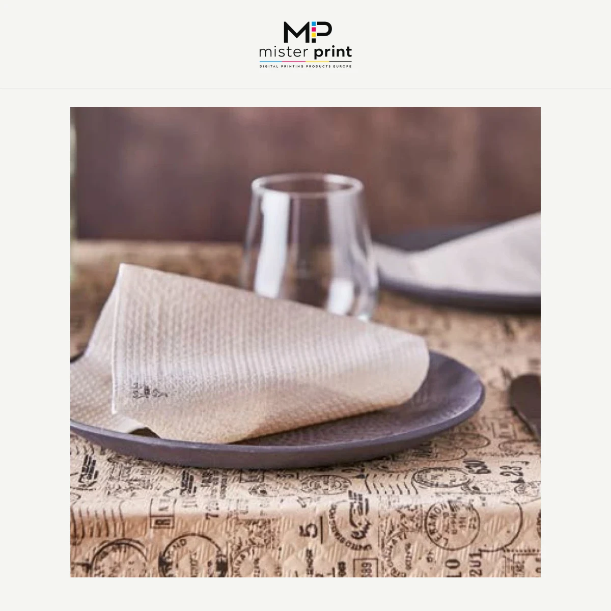 Kraft paper: tablecloth and placemat printing