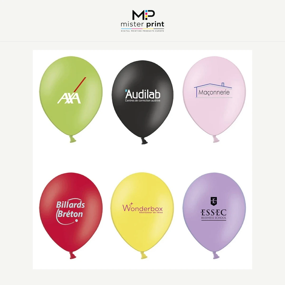Personalized latex advertising balloon