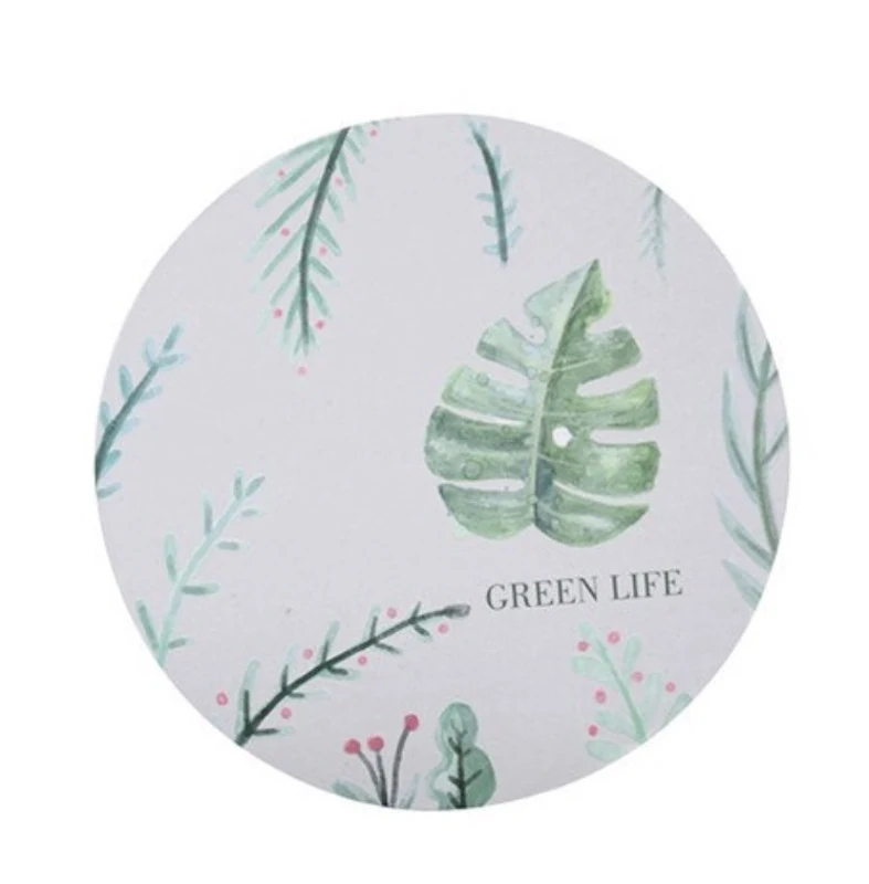 Round cardboard coaster